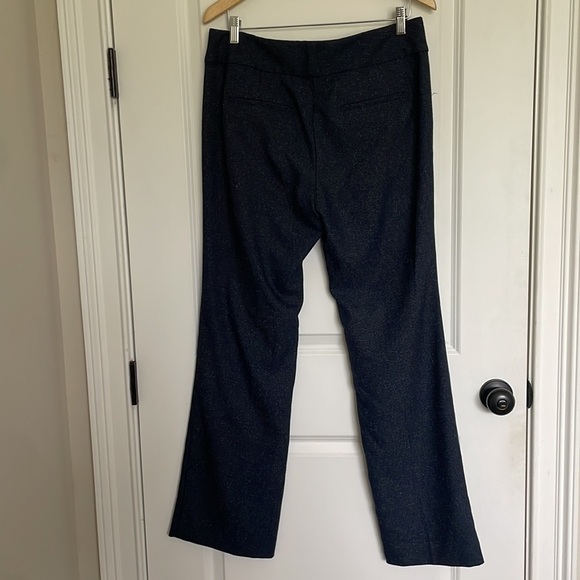 Ann Taylor Women’s Flat Front Trouser Pants Blue 10 - Picture 4 of 7